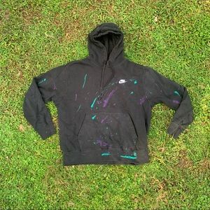 1/1 NIKE Hoodie Custom Painted Large